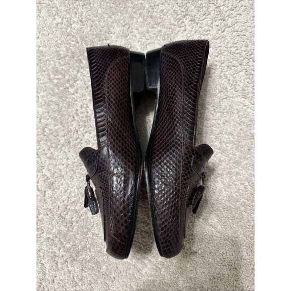 Ennesi Genuine Lizard Brown Men’s Shoe Sz 10 - Picture 3 of 10